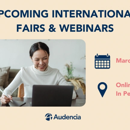 MARCH INTERNATIONAL FAIRS & WEBINARS