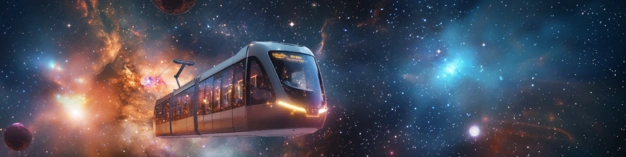 Un tram dans l'espace