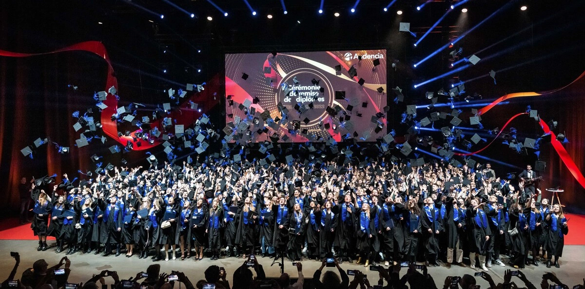 Audencia - Students at the 2022 graduation ceremony