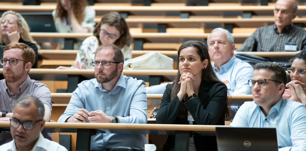 Teachers in an Audencia lecture hall
