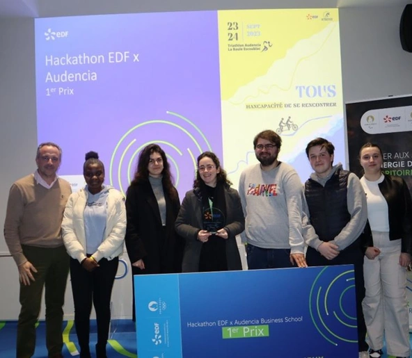 Bravo à l’équipe gagnante du Hackathon Audencia X EDF !