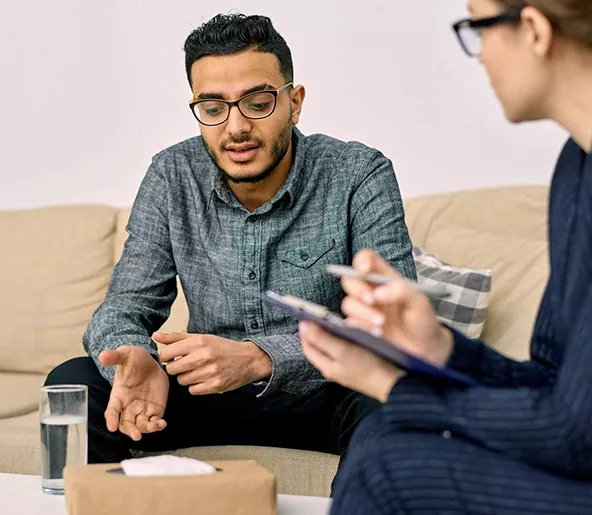 Doctor and patient during a consultation