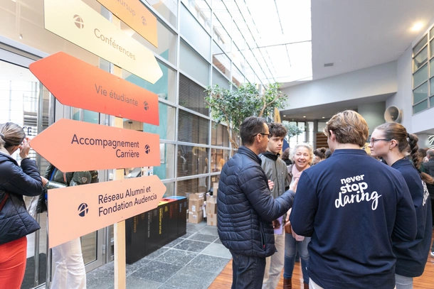 journées portes ouvertes audencia dans le hall